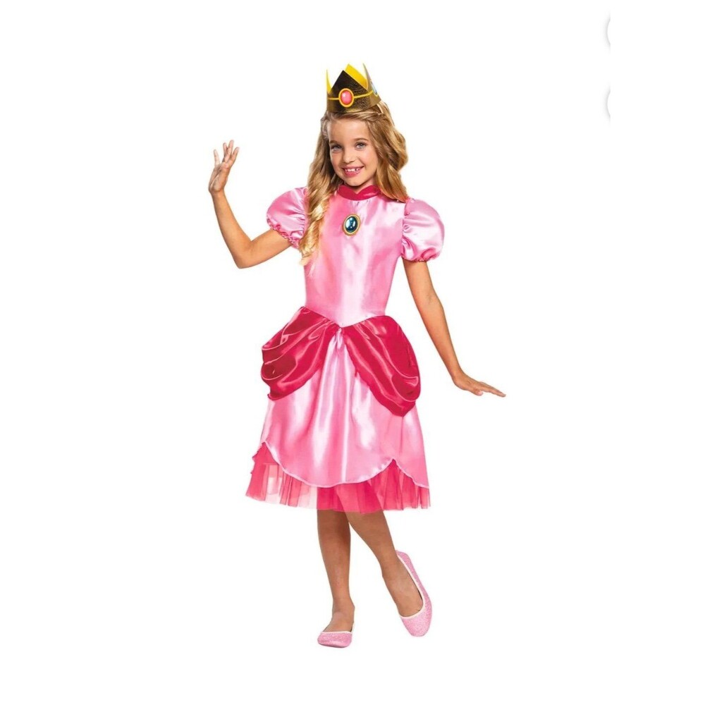 Princess Peach Super Mario Brothers Classic Child Costume, Size 2T NEW